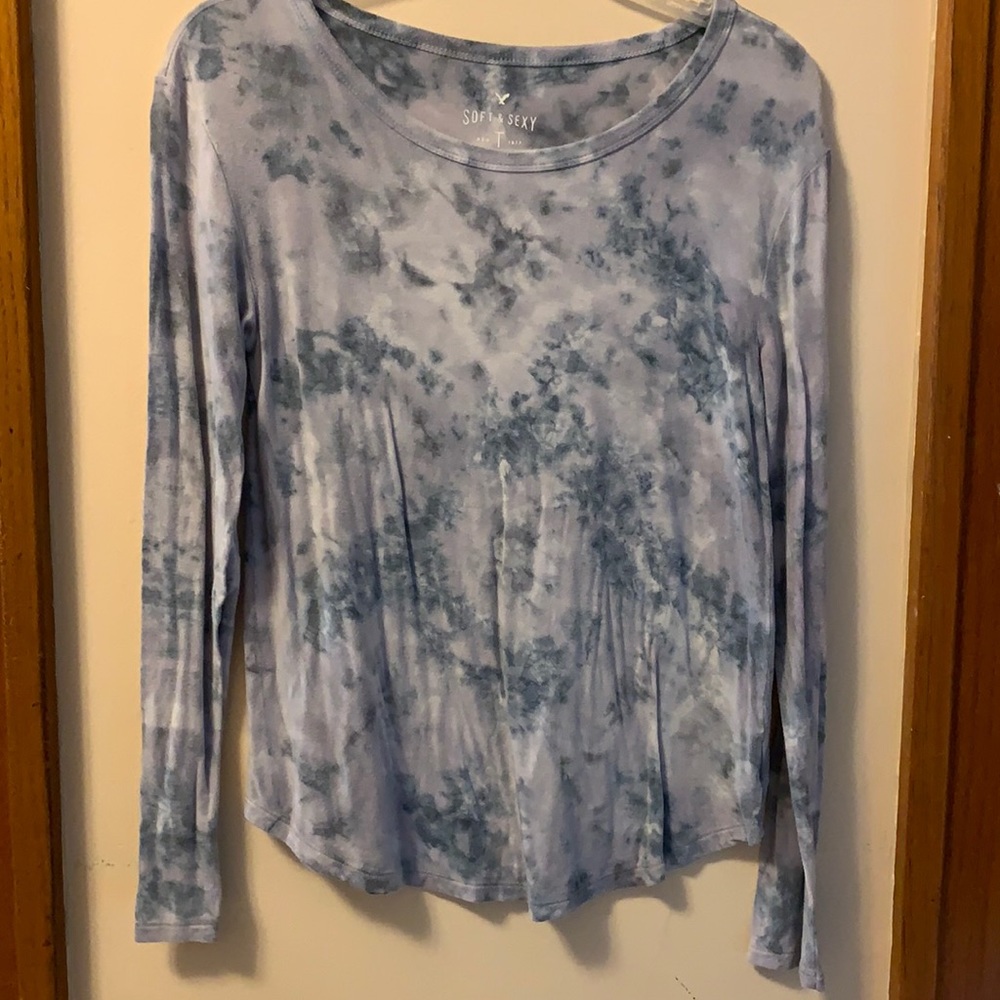 AE tie dye soft and sexy long sleeved tee